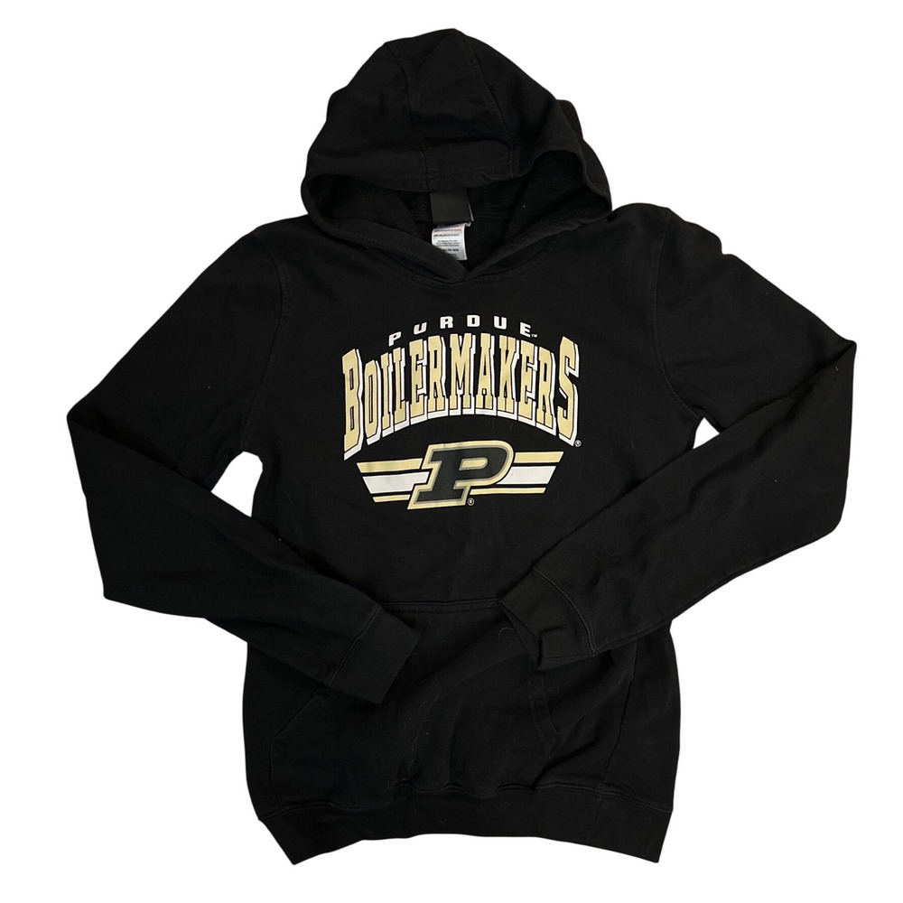 Gen2 Purdue Boilermakers Youth XL 18/20 Black Hoodie Sweatshirt NCAA Fan Gear